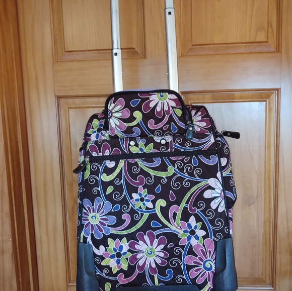 Vera Bradley Rolling Suitcase - Retired Pattern - Picture 2 of 16